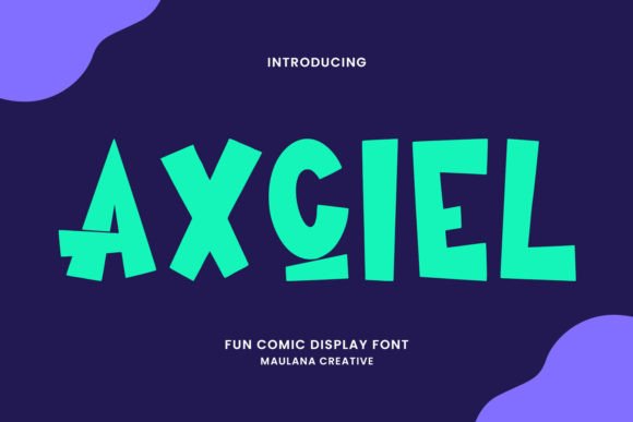 Axciel: A Cute Display Font for Joyful Designs