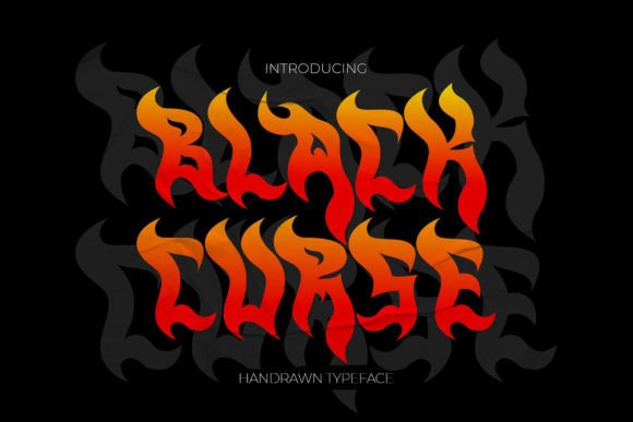 Black Curse: Unleash Raw Typographic Energy