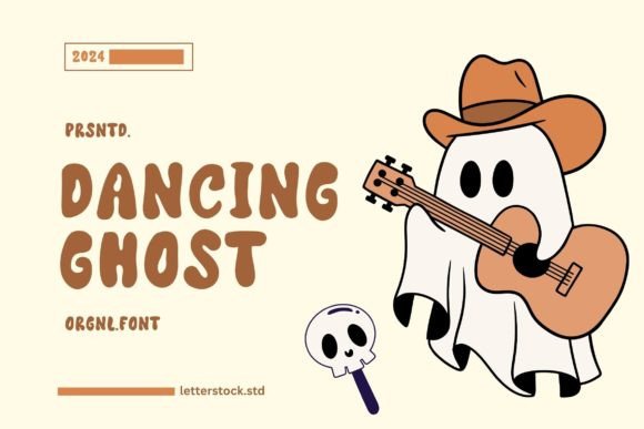 Dancing Ghost: Unleashing Whimsical Charm Through Hand-Drawn Typography