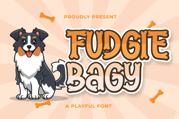 Fudgie Bagy: A Playful Display Font for Joyful Designs