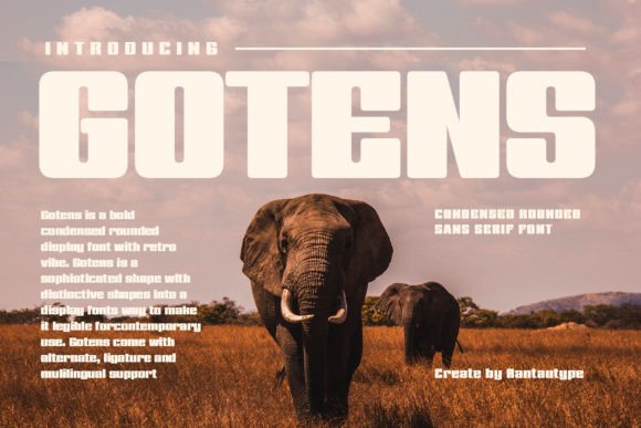 Gotens: Bold Display Font for Impact