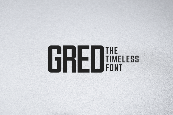 Gred: A Geometric Condensed Font for Bold Typography