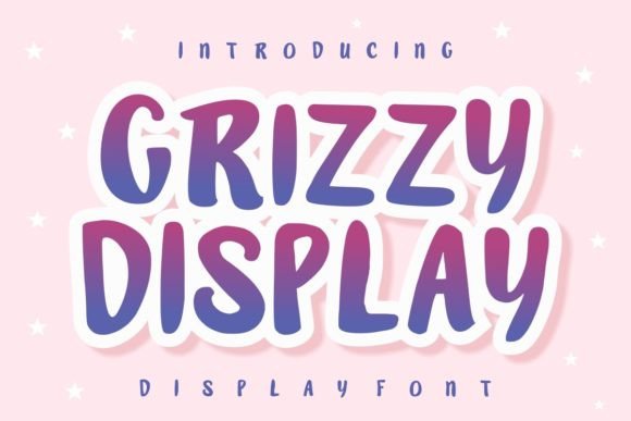 Grizzy Display: Friendly Typography