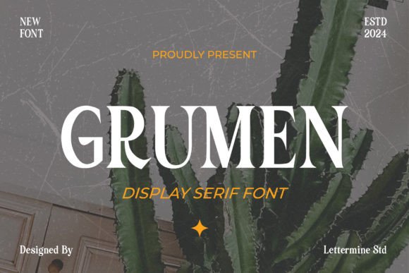 Grumen: Elevating Design with Sophisticated Serif Typography