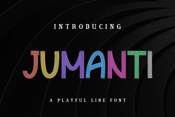 Jumanti: Playful Multiline Font for Creative Designs