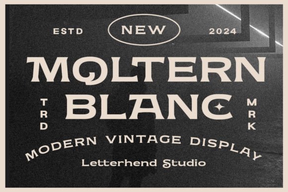 Moltern Blanc: Elevating Brand Identity with a Classy Vintage Display Font