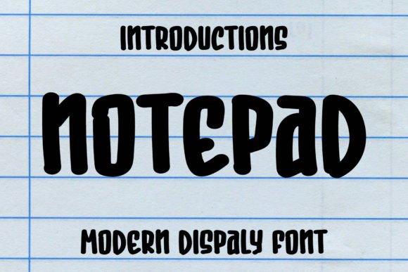 Notepad: A Playful Font for Cheerful Designs