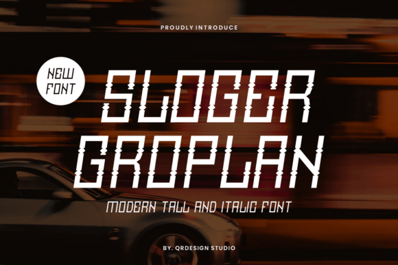 Sloger Groplan: A Playful Display Font for Bold Designs
