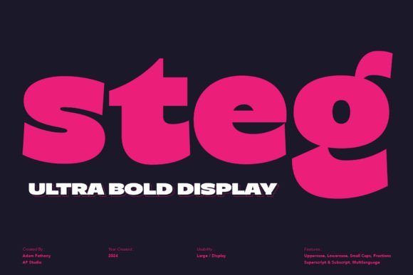 Steg: The Ultra Bold Sans-Serif That Commands Attention