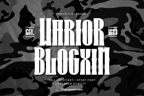 Warior Blogxim: A Bold Display Font for Modern Visual Identity