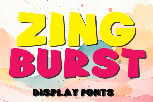 Zing Burst: Igniting Creativity with Dynamic Display Fonts